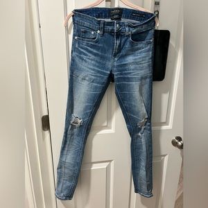 Pacsun Skinny Paint Splatter Jeans